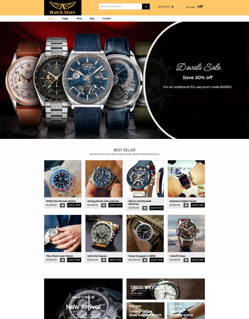 Watch Store Free WordPress Theme