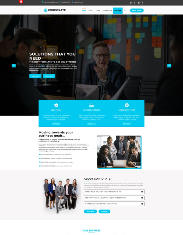 Free Corporate WordPress Theme – Logical Themes