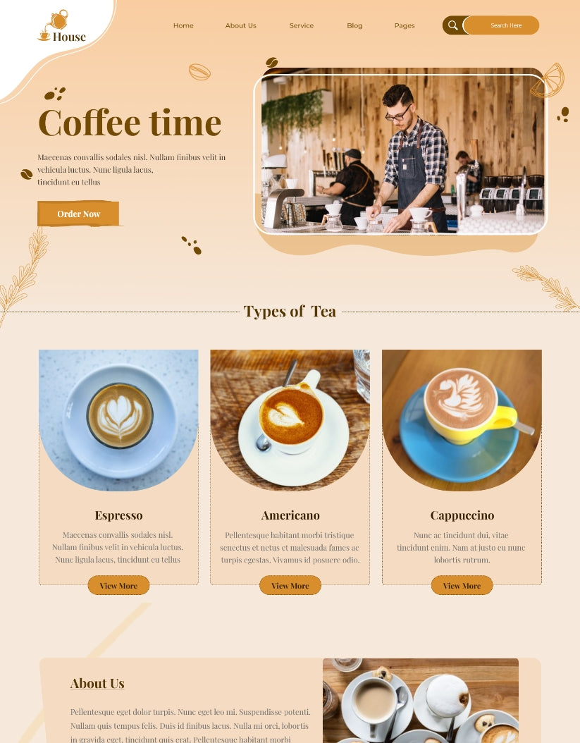 Premium Cafe Alley WordPress Theme
