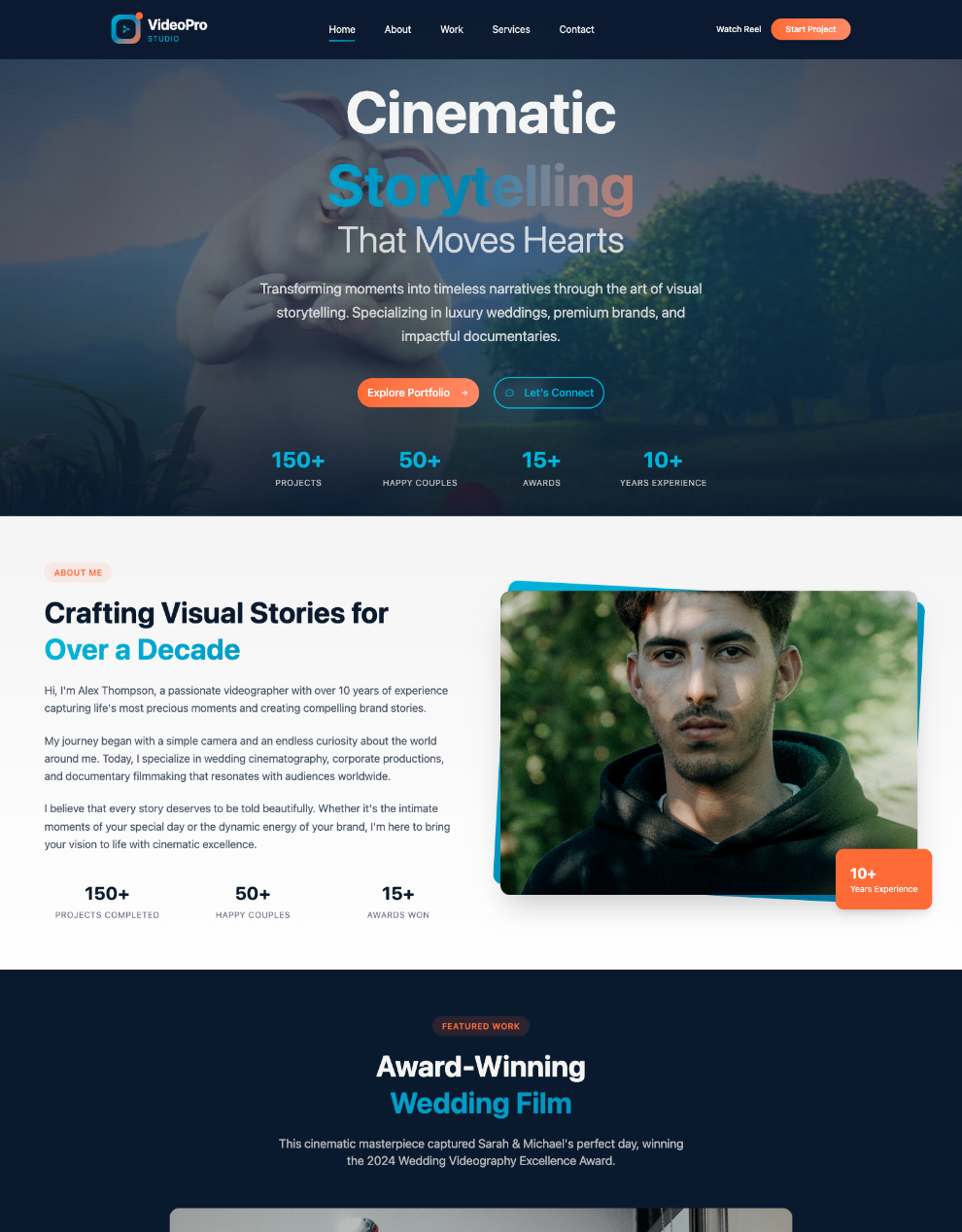 Premium Expert Videographer Studio Wordpress Theme