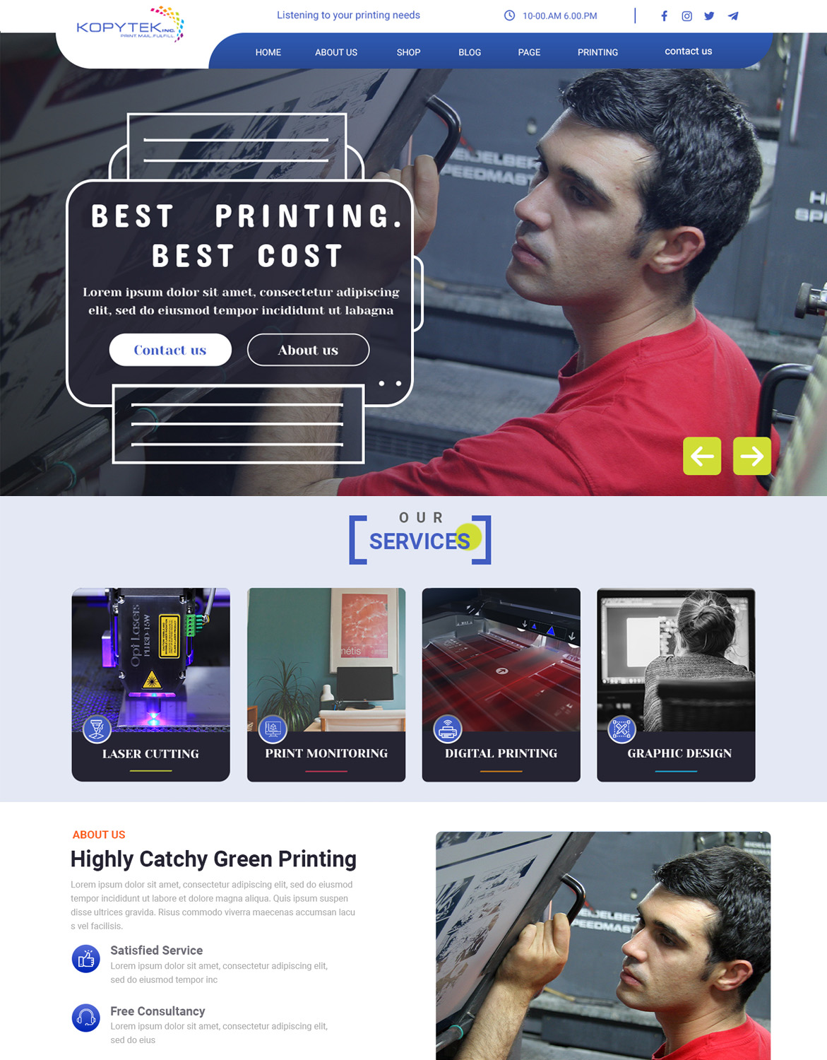 Print Shop Wordpress Theme